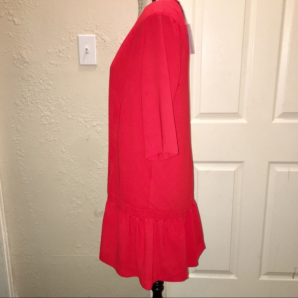 Suncoo Paris Red Crepe Robe Cheryne Mini Dress T2 - Picture 6 of 6